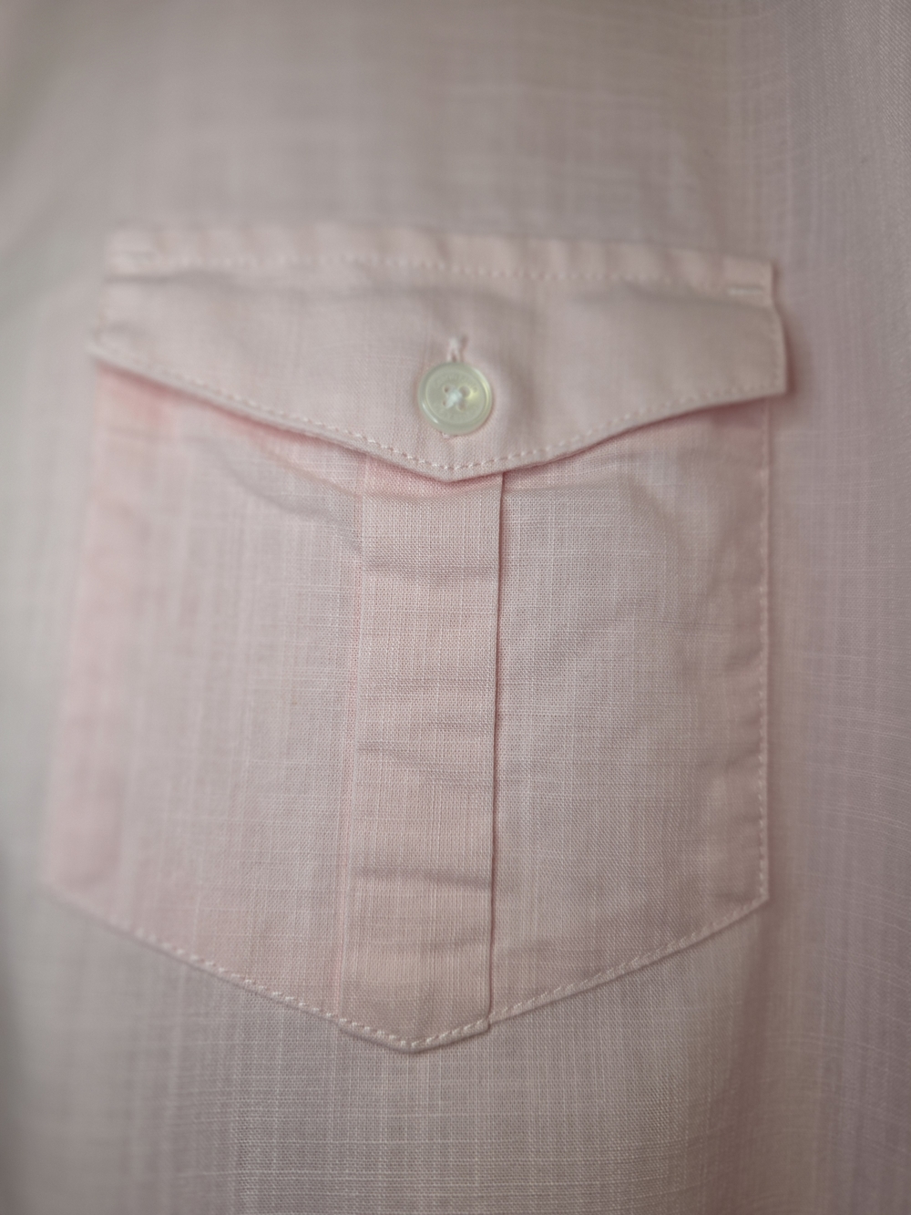 Calvin Klein Light Pink Short-Sleeve Button-Down Shirt - Picture 3 of 5